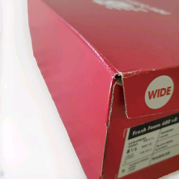 New Balance Fresh Foam 680 v8 Women 8.5 Wide Running Shoe Black Silver - Picture 13 of 16